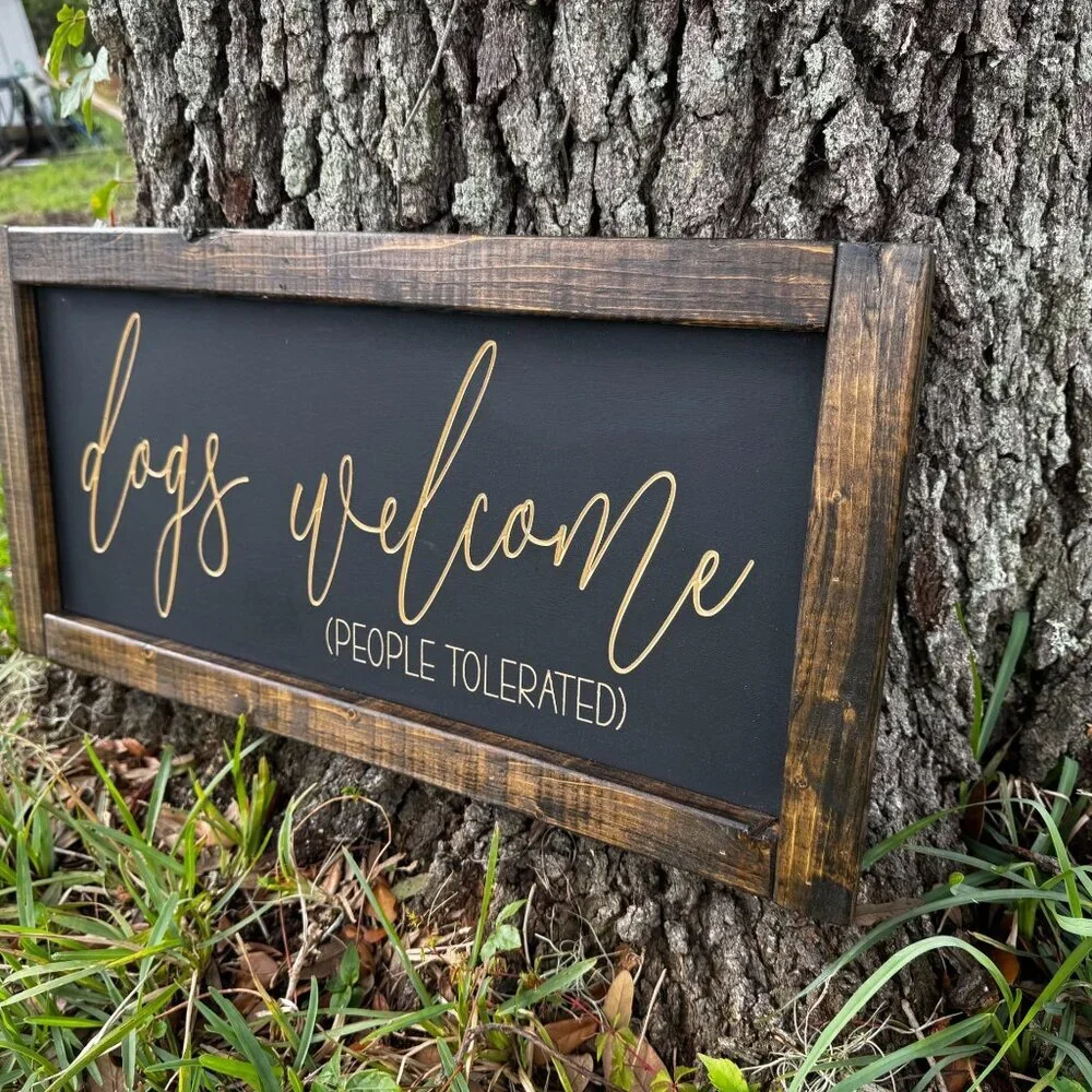 Handmade decor, wall hanging, dog decor, wood sign